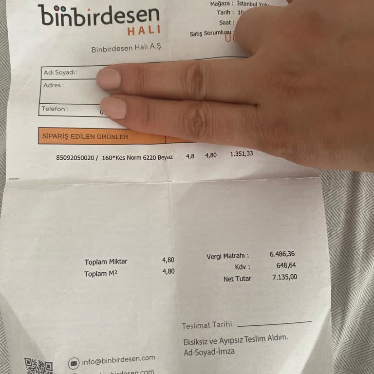 Yanlış Ölçülü Halı Ve Yetersiz Müşteri Hizmeti Nedeniyle Mağduriyet