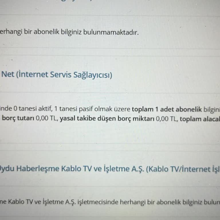 Abonelik Sonrası Haksız Kara Listeye Alınma Ve Bilgi Alamama Sorunu