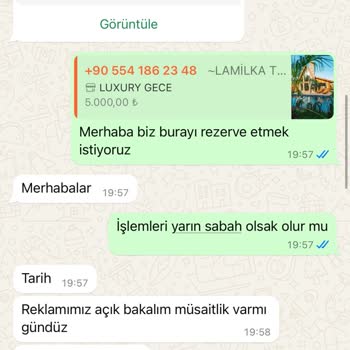 Rezervasyon Sonrası İletişimsizlik Ve Güven Sorunu Yaşadık