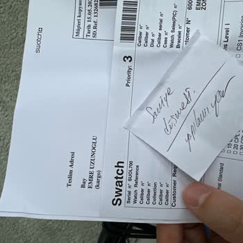 Swatch Servisi Saatimi Tamir Etmeden Kargoyla Geri Gönderdi