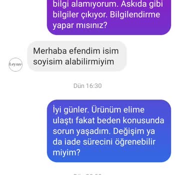 Sipariş Ettiğim Elbise Küçük Geldi İletişimden Yanıt Alamadım