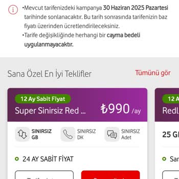 Taahhüt Süresi Dolmadan Tarife Değişikliği Ve Yetersiz Müşteri Hizmeti