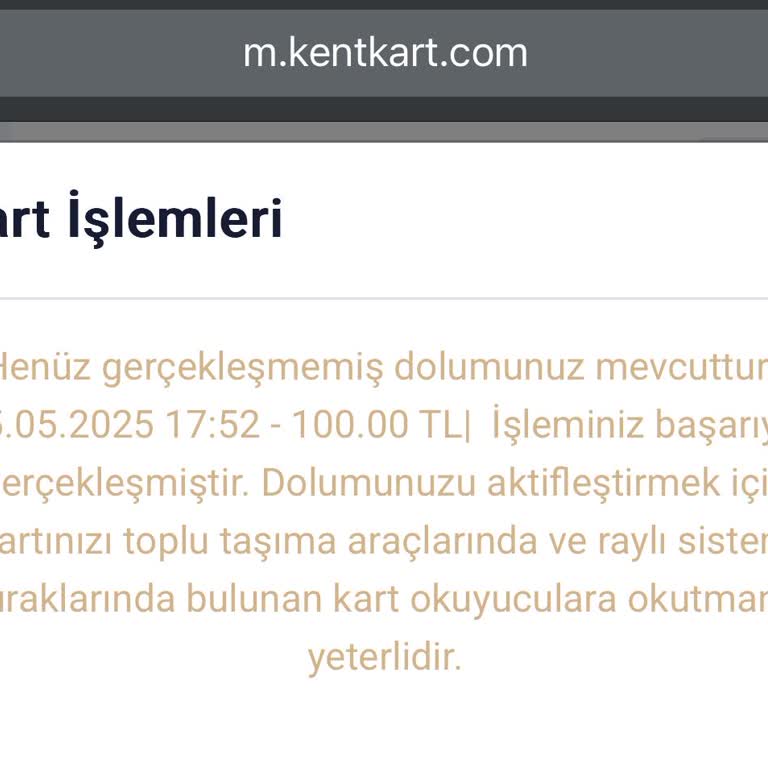 Online Yüklenen Bakiye Kartıma Aktarılmadı, Sorunum Çözülmüyor