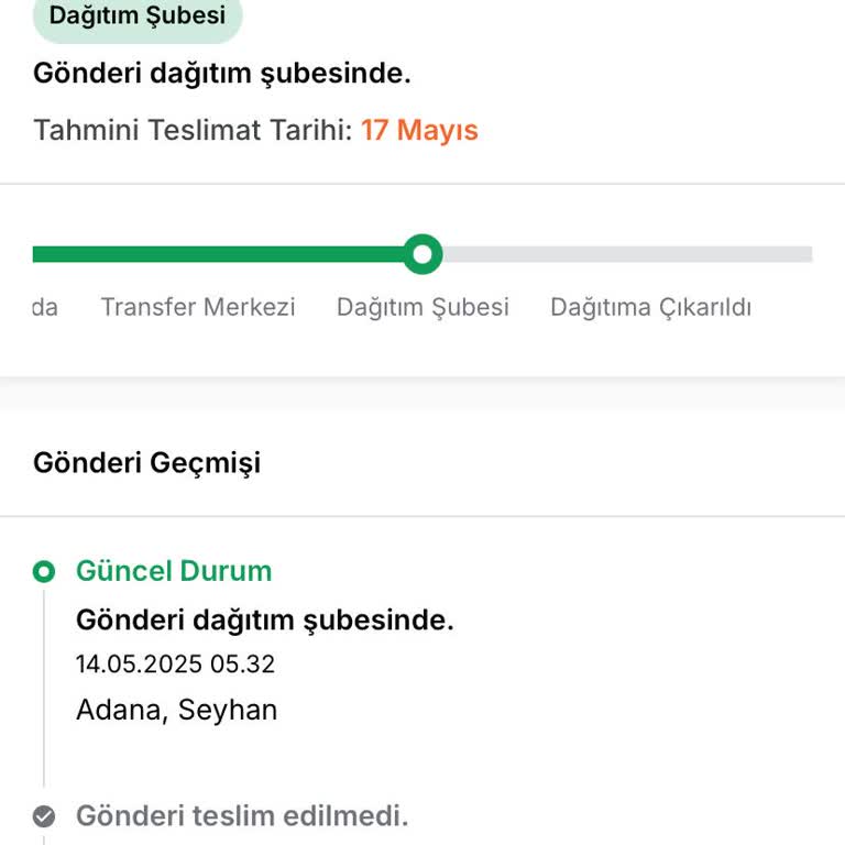 Teslimat Gecikmesi Hayati İhtiyacımı Mağdur Etti