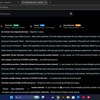 Steam Hesabım İzinsiz Olarak Başkasına Geçti, Erişimim Engellendi