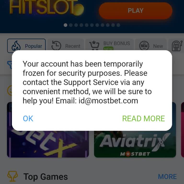 Mostbet Account Blocked