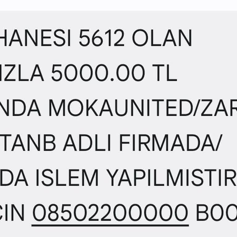 Bilgim Dışında Kartımdan 5000 TL Çekildi, İade Talep Ediyorum
