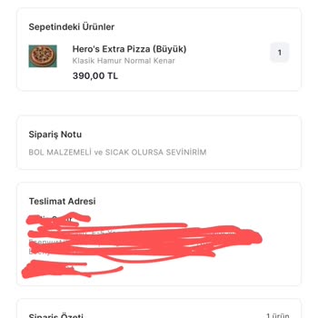 Siparişin Soğuk Ve Yanık Gelmesi, İade Talebinin Reddedilmesi