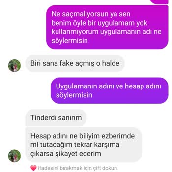 Kimlik Ve Fotoğrafımla İzinsiz Tinder Hesabı Açılmış!