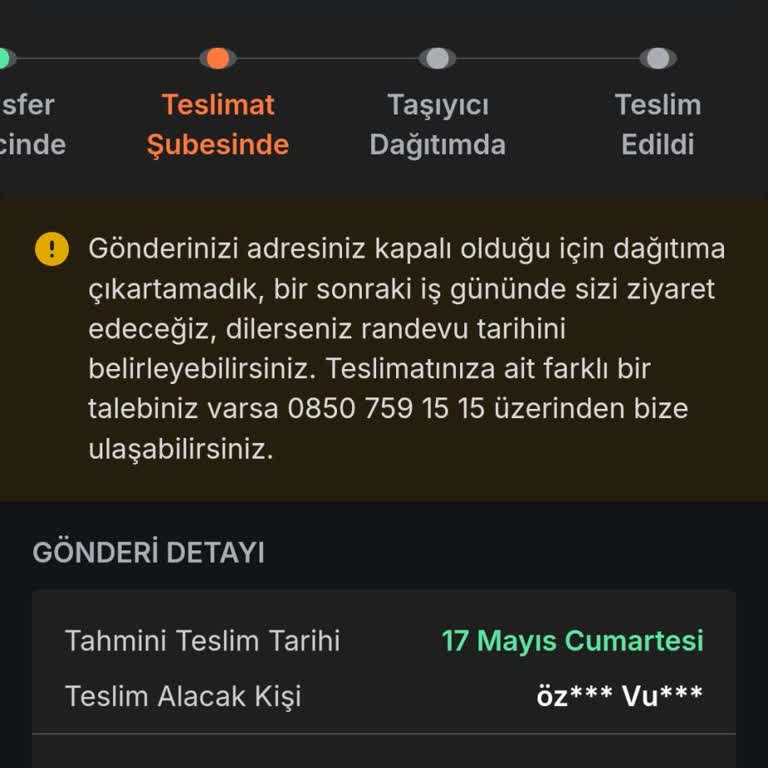 Kargom İş Yerine Teslim Edilmedi İletişim Sorunu Yaşadım