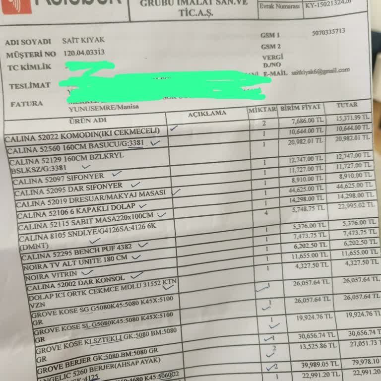 Kelebek Mobilya'dan Alınan Eşyaların Teslim Edilmemesi Ve Mağduriyet