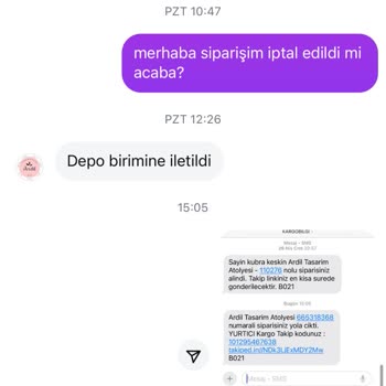 Sipariş İptali Talebim Yoğunluk Gerekçesiyle Gerçekleştirilemedi