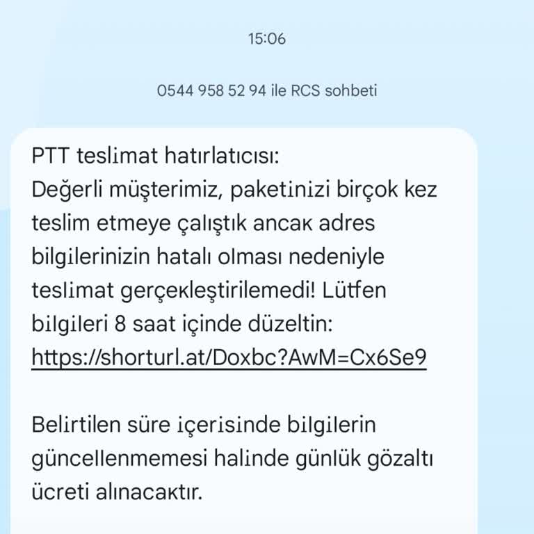 Yanıltıcı Kargo Mesajıyla Haksız Ödeme Talebi Ve Mağduriyet