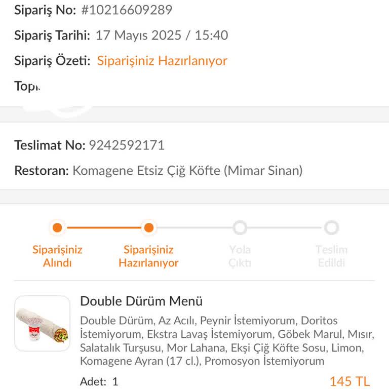 Siparişin Yanlış Adrese Teslimi Ve İletişim Sorunu Yaşadım