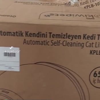 Kiwi Pets Otomatik Kedi WC Bu Başkasının Tamirat Değil Sıva Yapılmış Resmen!