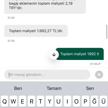 Ekstra Bagaj Ücreti Hatası Yüzünden Seyahat Planlarım Bozuldu