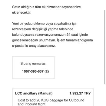 Ekstra Bagaj Ücreti Hatası Yüzünden Seyahat Planlarım Bozuldu