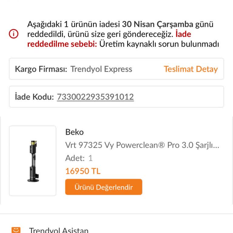 Kusurlu Ürün Ve İlgisiz Müşteri Hizmetiyle Yaşanan Mağduriyet