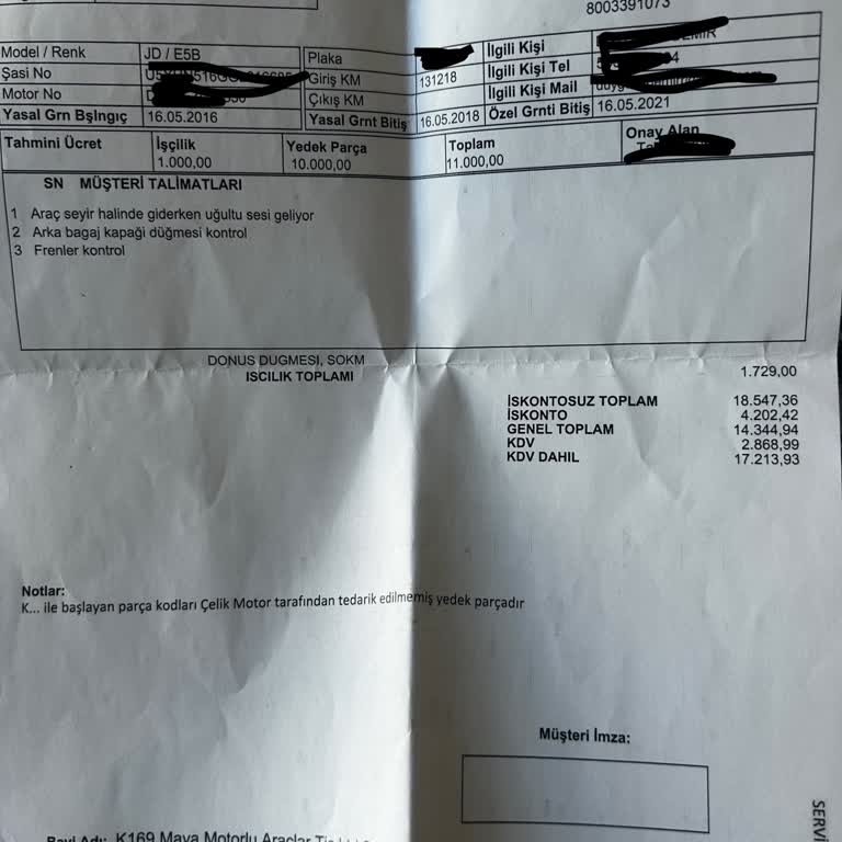 Kia Servisinde Fren Sorunu Ve İletişim Krizi: Mağduriyet Yaşadım