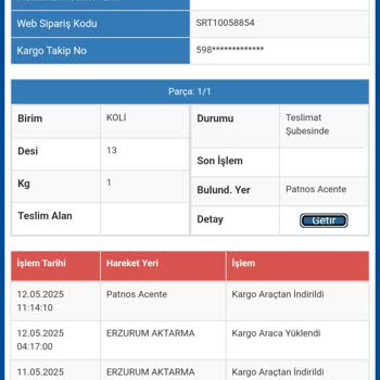 Kargo Şubesinde Kayıp Ürün Ve İletişimsizlik Mağduriyeti