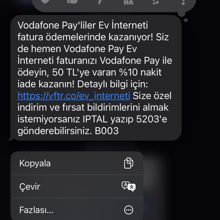 Vodafone Pay Kampanyasında Bilgilendirme Eksikliği Ve Sözleşme İhlali
