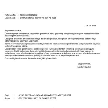 4 Bin Km'de Çatlayan Lastikler Ve Sorumsuz Satış Sonrası Hizmet