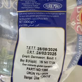 Reis Dermason Kuru Fasulye Pişirme Sorunu Ve Ürün Kalitesi Hakkında Şikayet