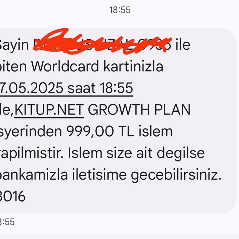 Habersiz Kredi Kartı Çekimi Sonrası Para İadesi Talebim Karşılanmadı