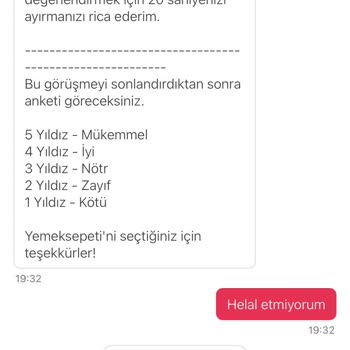 Eksik Ve Soğuk Gelen Siparişe Çözüm Sunulmadı