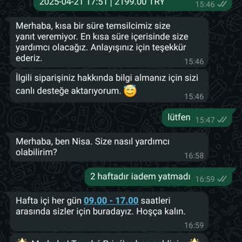İptal Edilen Siparişim İçin Bir Aydır Bekleyen İade Ve Ulaşılamayan Müşteri Hizmeti