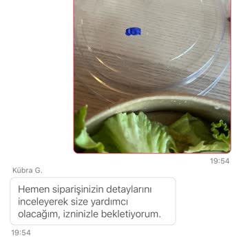 Yemekten Eldiven Parçası Çıktı, İade Ve Kalite Sorunları Yaşadım