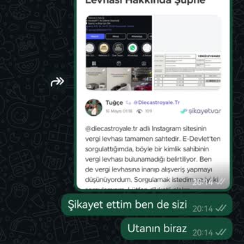 WhatsApp'tan Bilgi İstedim, Olumsuz Davranışlarla Karşılaştım