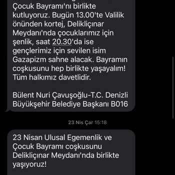 Denizli Büyükşehir Belediyesi'nden Gelen Sürekli SMS'ler Rahatsız Ediyor