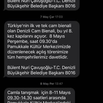 Denizli Büyükşehir Belediyesi'nden Gelen Sürekli SMS'ler Rahatsız Ediyor
