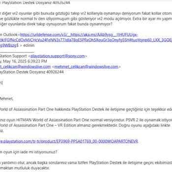 Yanlış Bilgilendirme Nedeniyle VR2 Destekli Oyun Satın Alımında Sorun Yaşadım