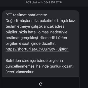 Kişisel Bilgilerimin Kullanıldığı Sahte Kargo Mesajı Ve Güvenlik Endişesi