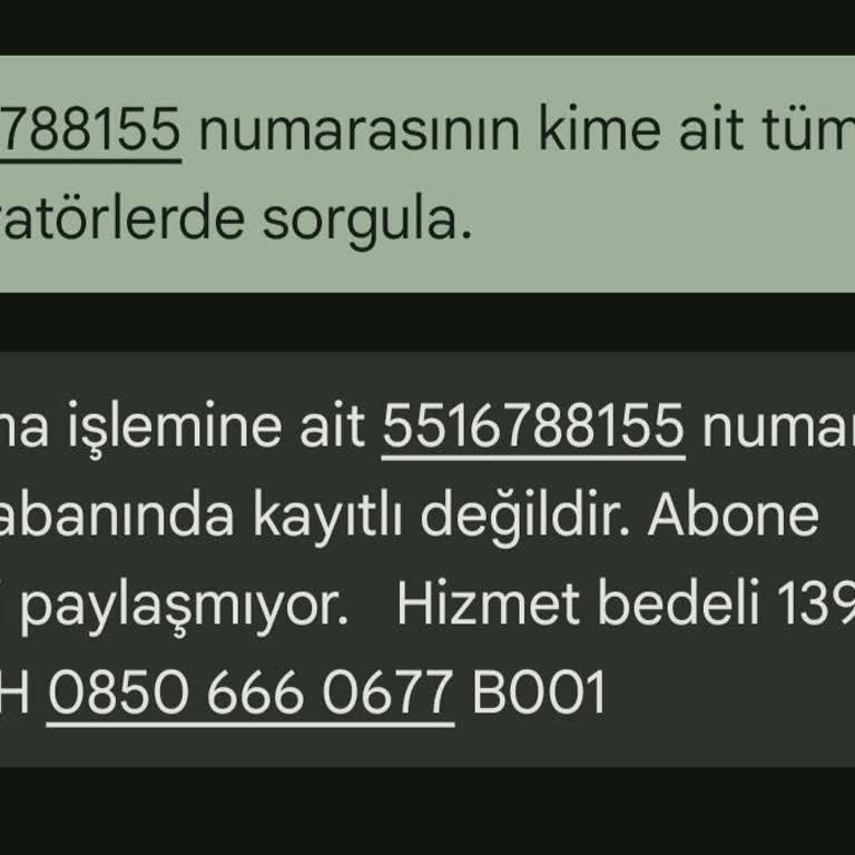 Bilgilendirme Yapılmadan 11877 Numarasından Yüksek Ücret Kesildi