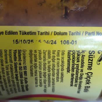 Bal Ürünü Hakkında Destek Talebi