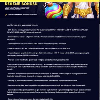 Deneme Bonusu Ve Yatırım Sonrası Vaat Edilen Çekim Gerçekleşmedi