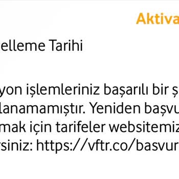 Numara Taşıma Sürecinde Aktivasyon Sorunu