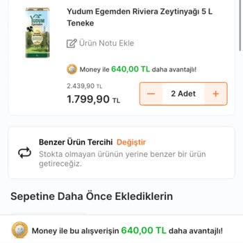 İndirimli Zeytinyağı Siparişim Keyfi Olarak İptal Edildi, Fiyat Artışıyla Karşılaştım