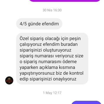 Sipariş Teslim Edilmedi, Yanlış Bilgi Ve İletişim Sorunu Yaşadım