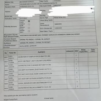 Servis Sonrası Telefon Sorunlarının Devam Etmesi Hakkında Şikayet