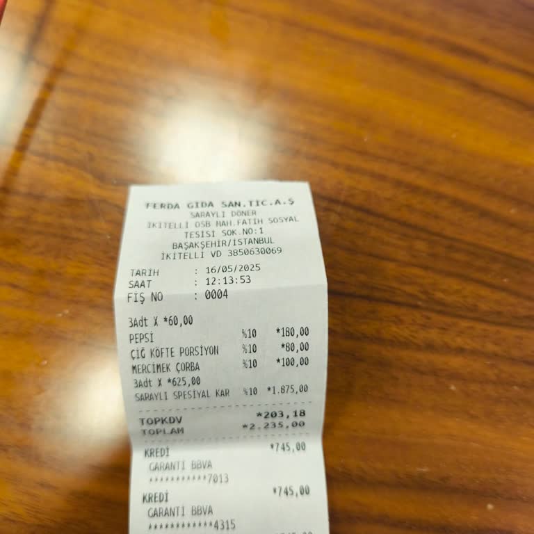 Restoranda Ayrı Fiş Talebimize Olumsuz Ve Saygısız Yaklaşım