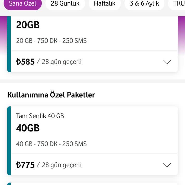Vodafone Paket Fiyatlarının Yüksekliği Ve Uygun Seçenek Eksikliği