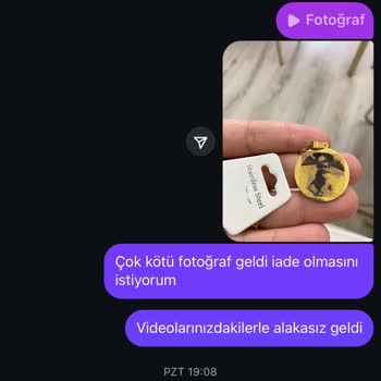 Aldığım Kolyenin Görselle Alakası Yok, İletişim Kuramıyorum
