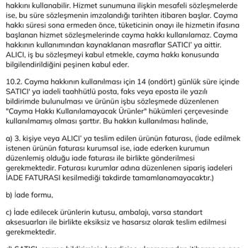 Tüketici Haklarıma Saygı Gösterilmiyor!