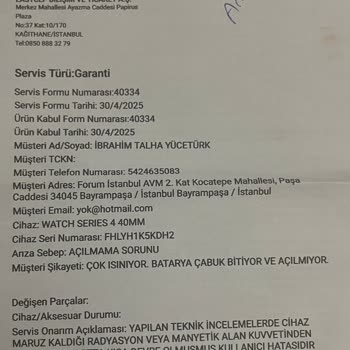 Garanti Kapsamındaki Apple Watch'ın Reddedilmesi Ve Personel Saygısızlığı