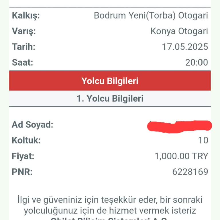 Obilet Üzerinden Alınan Biletin İptalinde Para İadesi Mağduriyeti Yaşadım