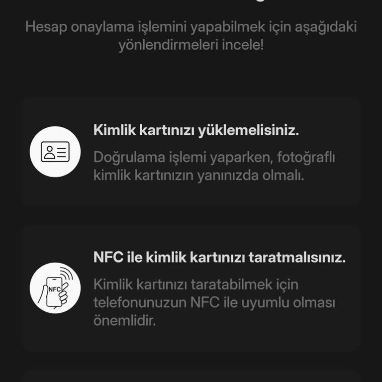Kimlik Doğrulama Sorunu Ve İşlem Yapamama